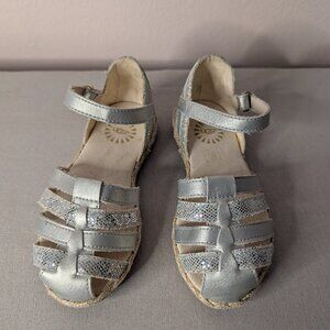 UGG Matilde Sparkles Toddler's Sandal Silver Metallic Toddler Size 9